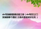 dnf深渊刷普通还是王者（dnf时空之门深渊刷哪个图好,王者还是地狱好出货,）