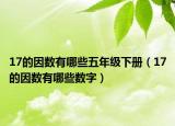 17的因数有哪些五年级下册（17的因数有哪些数字）