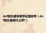 dnf复仇者穿重甲还是轻甲（dnf复仇者穿什么甲?）