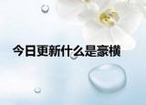 今日更新什么是豪横