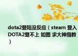 dota2登陆没反应（steam 登入DOTA2登不上 如图 求大神指教）