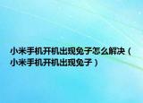 小米手机开机出现兔子怎么解决（小米手机开机出现兔子）