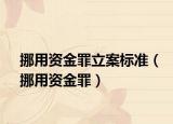 挪用资金罪立案标准（挪用资金罪）