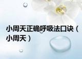 小周天正确呼吸法口诀（小周天）
