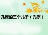孔原的三个儿子（孔原）