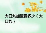 大口九加盟费多少（大口九）