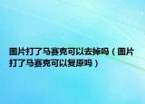 图片打了马赛克可以去掉吗（图片打了马赛克可以复原吗）