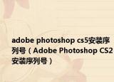 adobe photoshop cs5安装序列号（Adobe Photoshop CS2安装序列号）