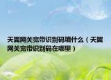 天翼网关宽带识别码填什么（天翼网关宽带识别码在哪里）