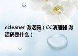 ccleaner 激活码（CC清理器 激活码是什么）