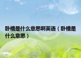 卧槽是什么意思啊英语（卧槽是什么意思）