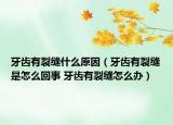 牙齿有裂缝什么原因（牙齿有裂缝是怎么回事 牙齿有裂缝怎么办）