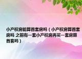 小产权房能算首套房吗（小产权房算首套房吗 之前有一套小产权房再买一套房算首套吗）