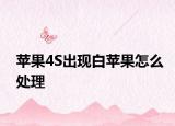 苹果4S出现白苹果怎么处理