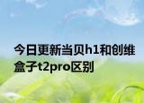 今日更新当贝h1和创维盒子t2pro区别