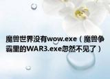 魔兽世界没有wow.exe（魔兽争霸里的WAR3.exe忽然不见了）