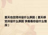 夏天也觉得冷是什么原因（夏天感觉冷是什么原因 快看看你是什么情况）