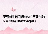 至强e5410升级cpu（至强4核e5345可以升级什么cpu）