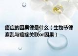 癌症的因果律是什么（生物节律紊乱与癌症关联or因果）