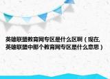英雄联盟教育网专区是什么区啊（现在,英雄联盟中那个教育网专区是什么意思）