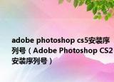 adobe photoshop cs5安装序列号（Adobe Photoshop CS2安装序列号）