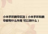 小米手环腕带区别（小米手环和腕带都有什么作用 可以测什么）
