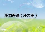 压力差法（压力差）