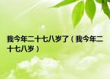 我今年二十七八岁了（我今年二十七八岁）