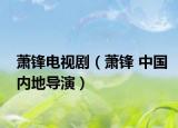 萧锋电视剧（萧锋 中国内地导演）