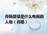 肖杨楚斌是什么电视剧人物（肖杨）
