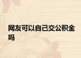 网友可以自己交公积金吗