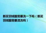 新买羽绒服需要洗一下吗（新买羽绒服需要清洗吗）