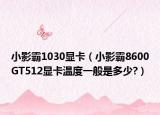 小影霸1030显卡（小影霸8600GT512显卡温度一般是多少?）