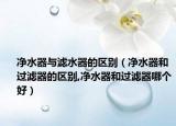 净水器与滤水器的区别（净水器和过滤器的区别,净水器和过滤器哪个好）
