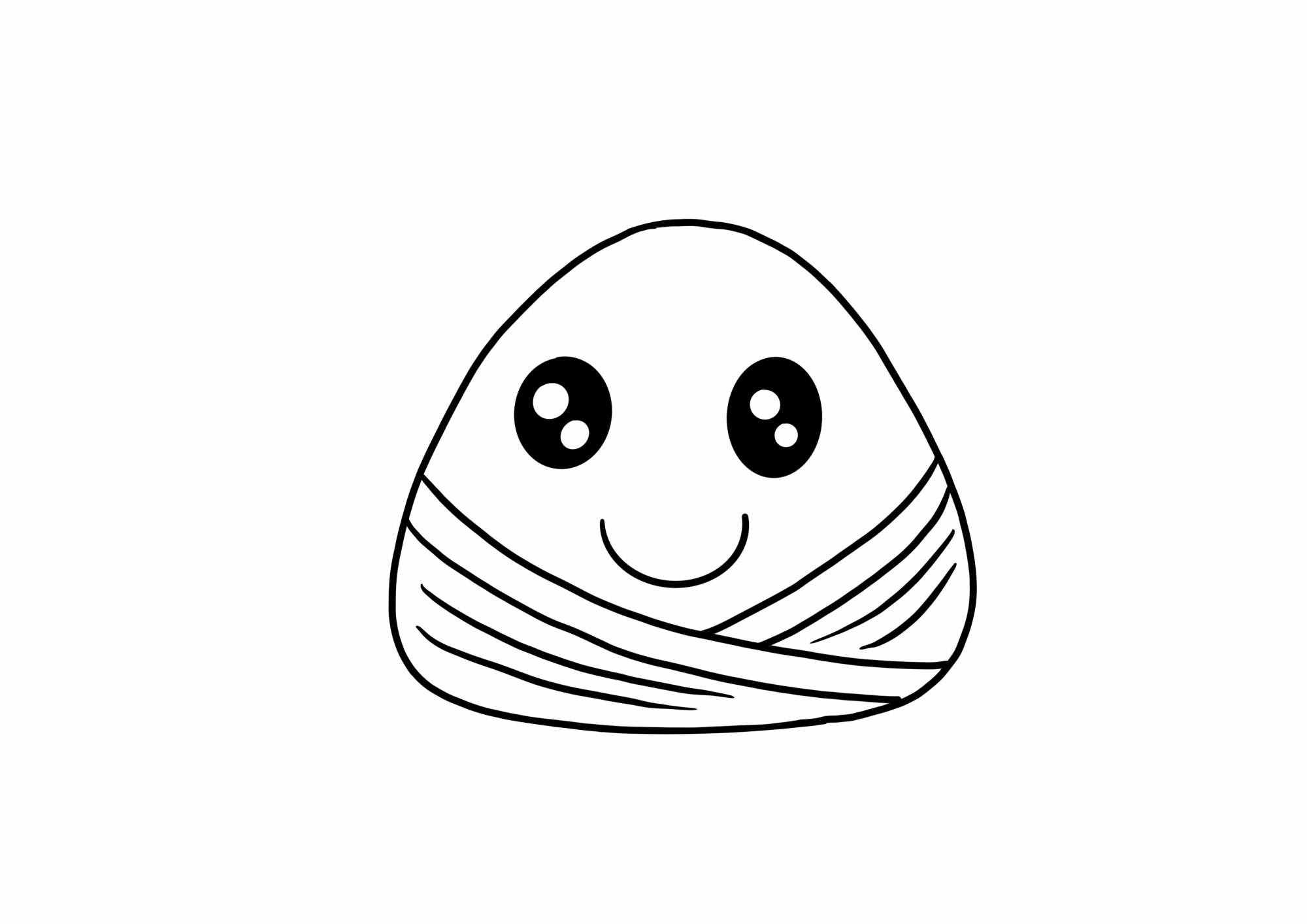 美术老师教你画粽子，简单几步，太好看了