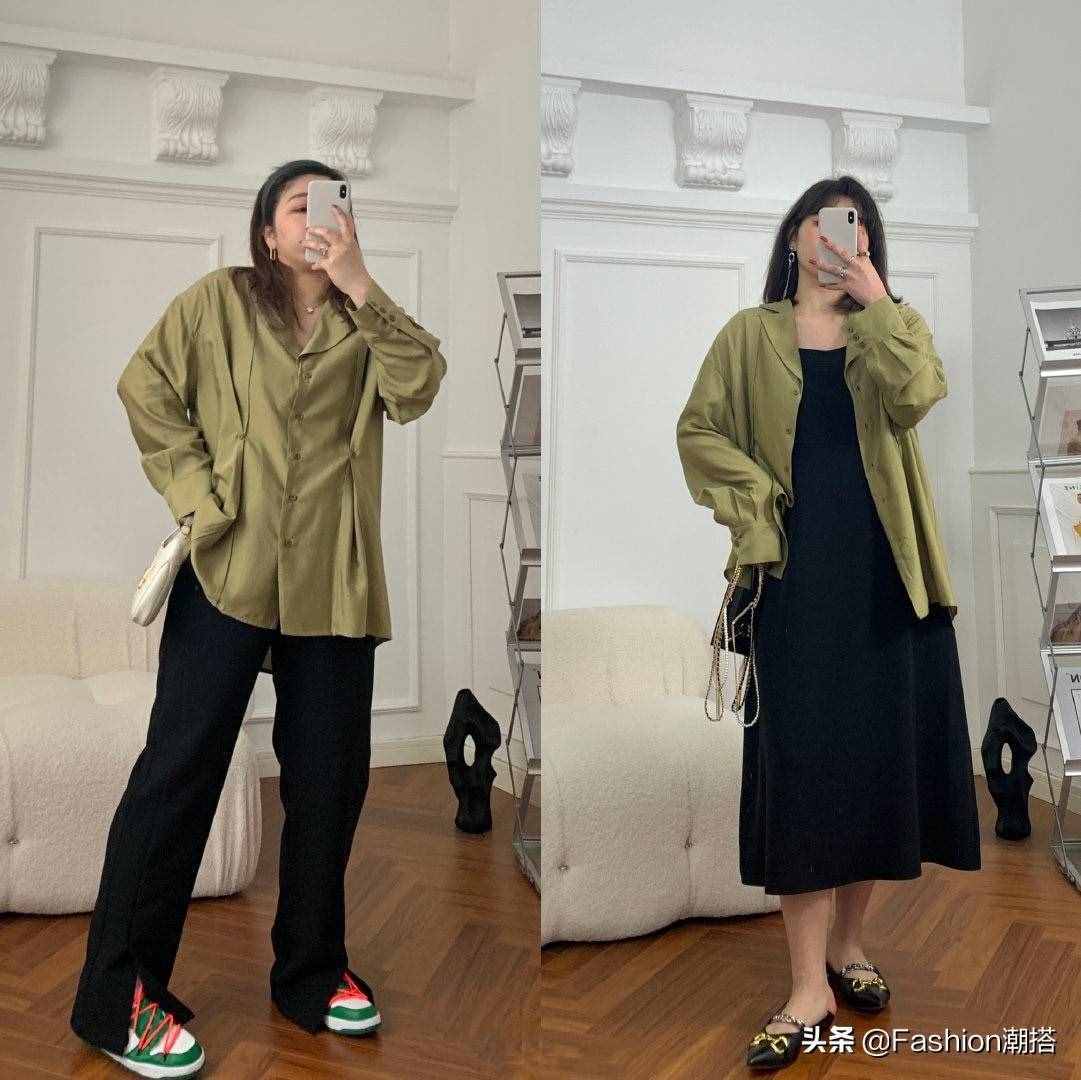 144斤微胖姑娘54套搭配参考！随便穿，都可以时髦又显瘦