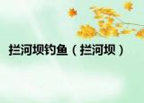 拦河坝钓鱼（拦河坝）