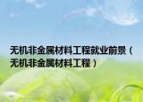 无机非金属材料工程就业前景（无机非金属材料工程）