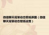 微信聊天背景动态壁纸原图（微信聊天背景动态壁纸设置）