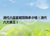 清代六品官帽顶珠多少钱（清代六大亲王）