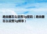 路由器怎么设置5g密码（路由器怎么设置5g频率）