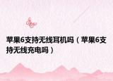 苹果6支持无线耳机吗（苹果6支持无线充电吗）