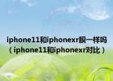 iphone11和iphonexr膜一样吗（iphone11和iphonexr对比）