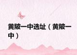 黄陂一中选址（黄陂一中）
