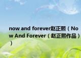 now and forever赵正熙（Now And Forever（赵正熙作品））