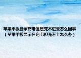 苹果平板显示充电但是充不进去怎么回事（苹果平板显示在充电但充不上怎么办）