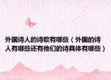 外国诗人的诗歌有哪些（外国的诗人有哪些还有他们的诗具体有哪些）