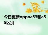今日更新oppoa53和a55区别
