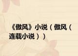 《傲风》小说（傲风（连载小说））