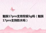 魅族17pro支持双模5g吗（魅族17pro支持防水吗）